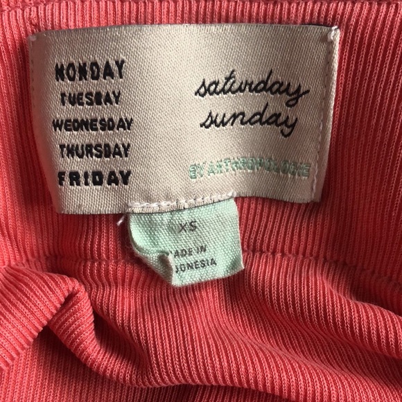 Anthropologie Saturday Sunday Pink Ribbed Button Side Jumpsuit - Picture 8 of 12